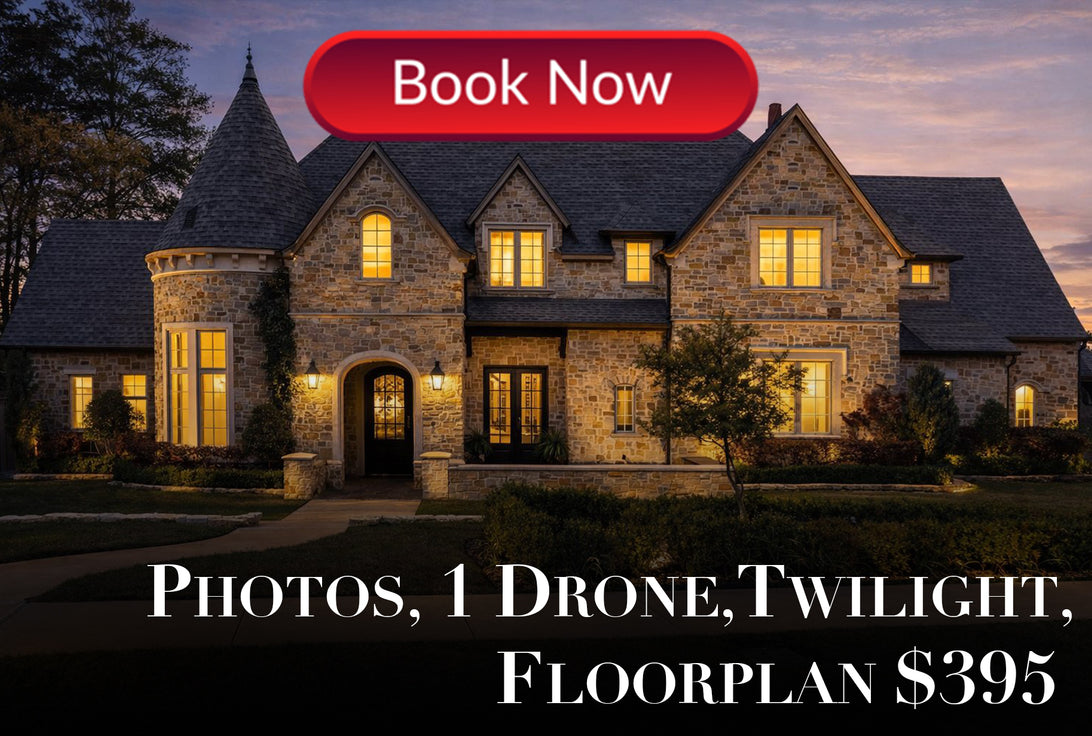 Photos, 1 Drone, Floor Plan, Twilight
