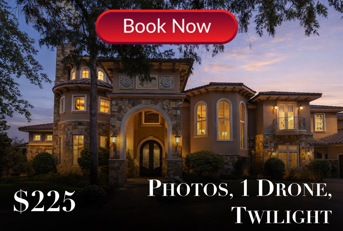 Photos, 1 Drone, Twilight